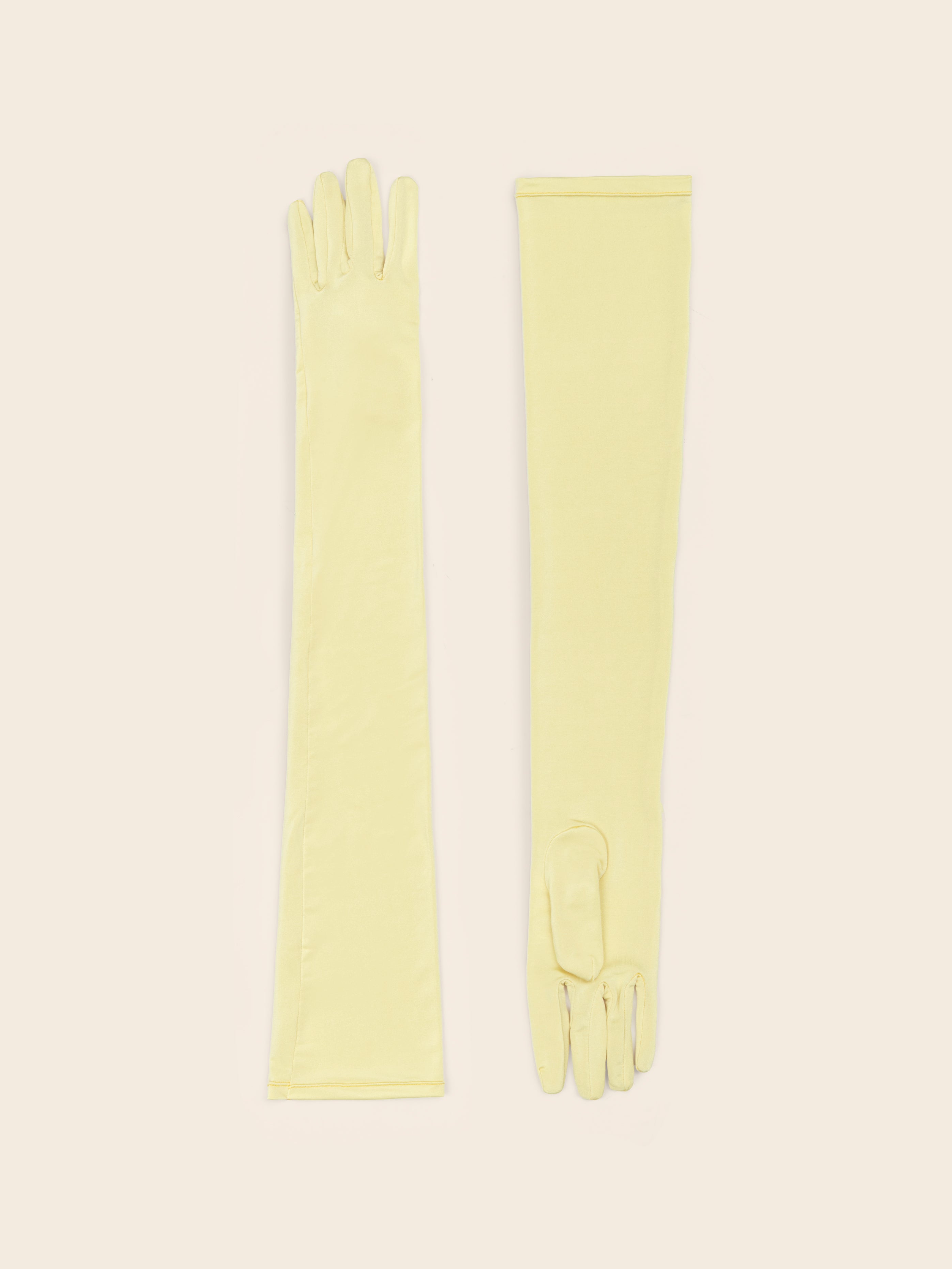 Butter Yellow Jersey Gloves