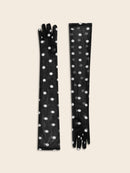 Polka Dot Tulle Gloves