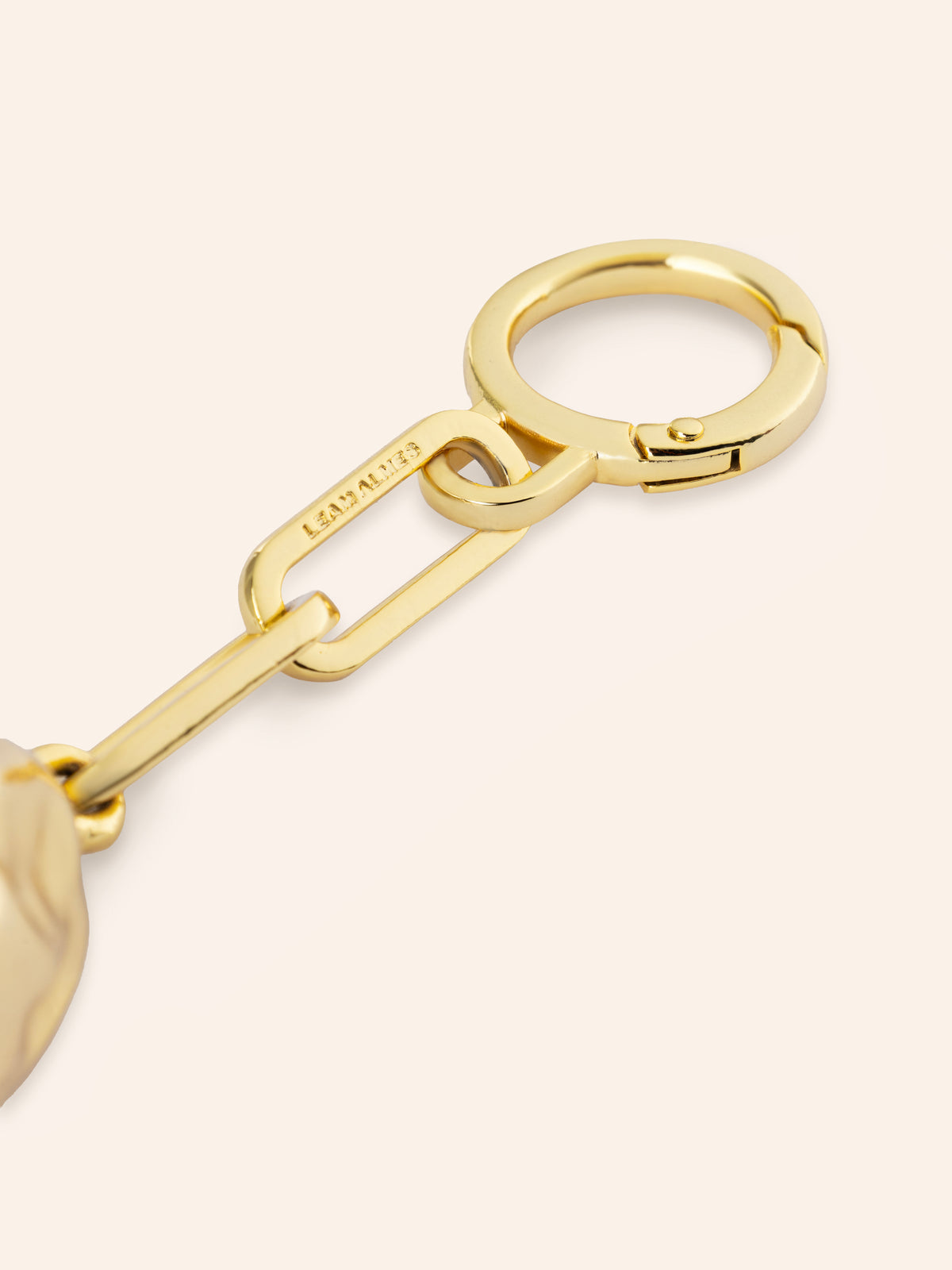 Gold Pleated Brass Charm