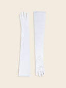 White Jersey Gloves