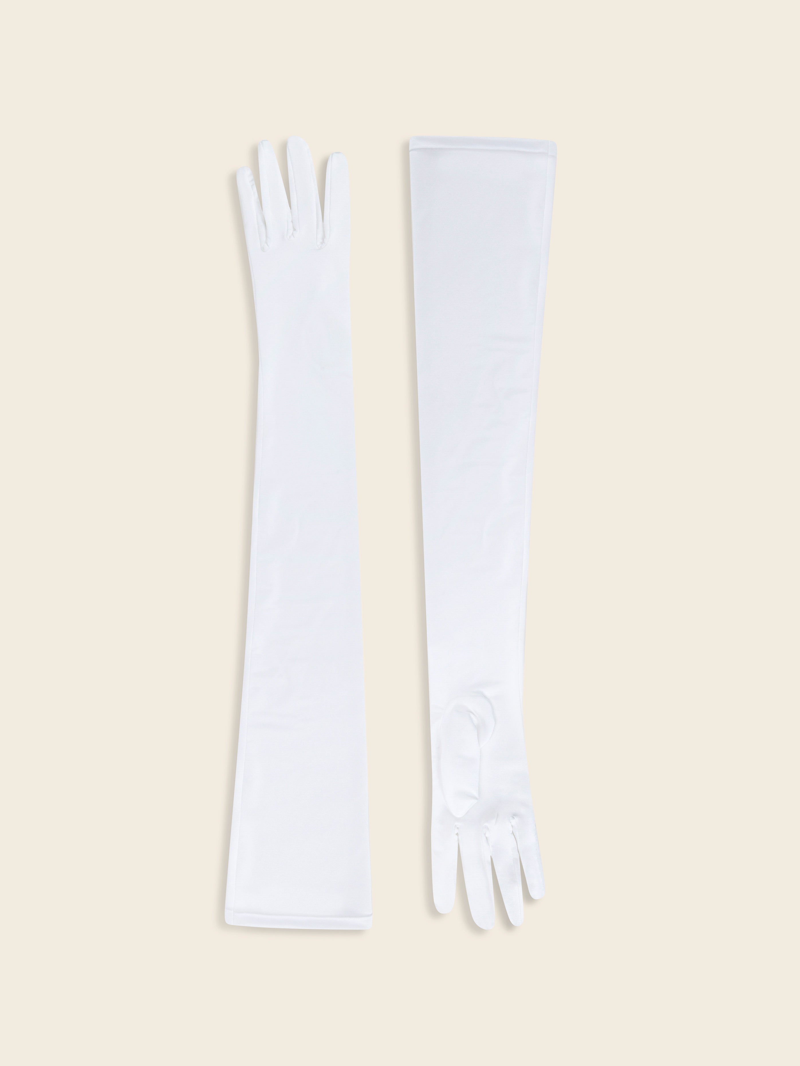 White Jersey Gloves