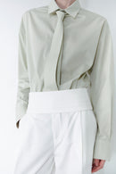 White Adjustable Cummerbund