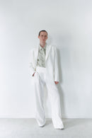 White Unisex Blazer Jacket