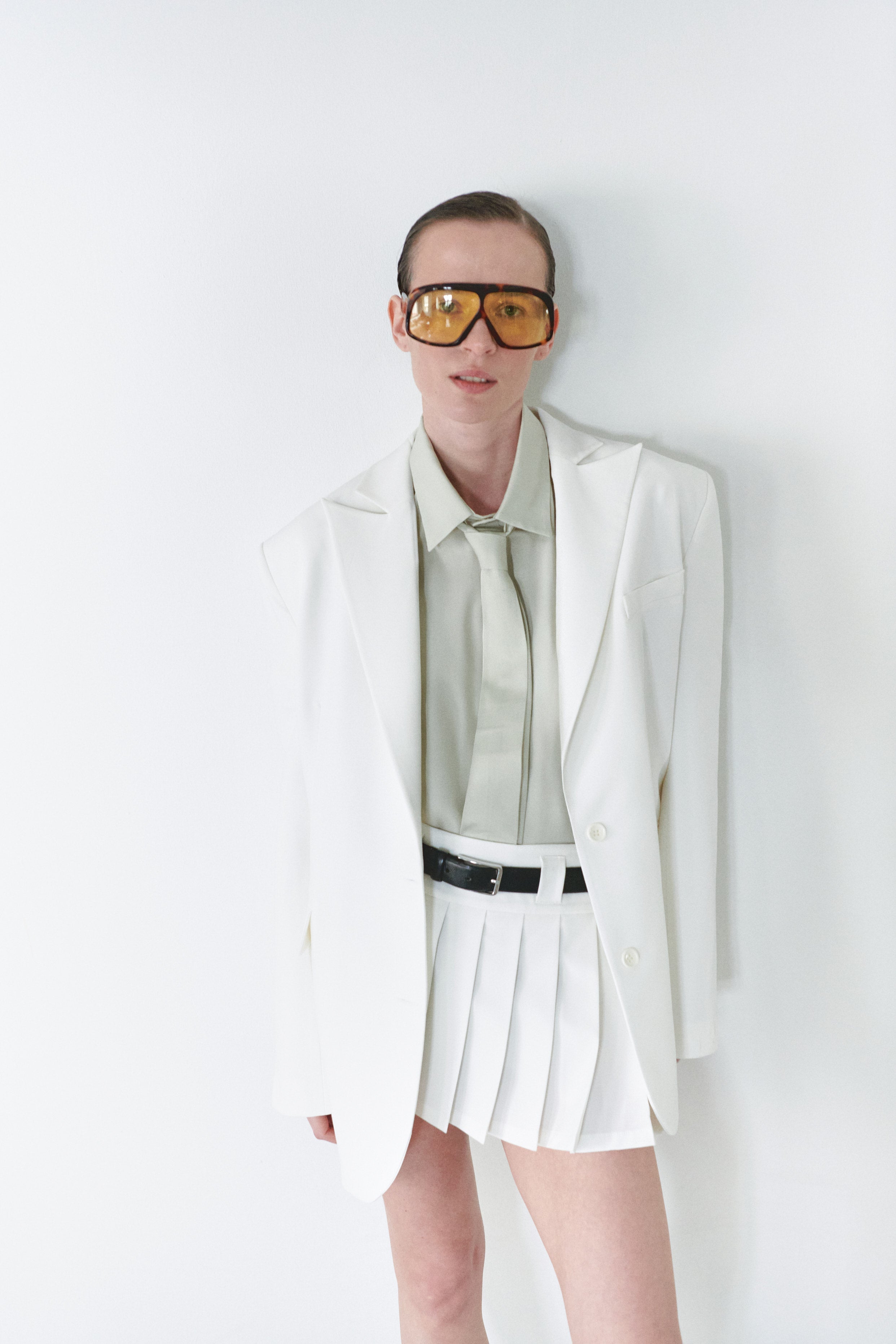 White Unisex Blazer Jacket