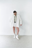 White Unisex Blazer Jacket