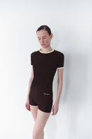 Brown Short Leggings