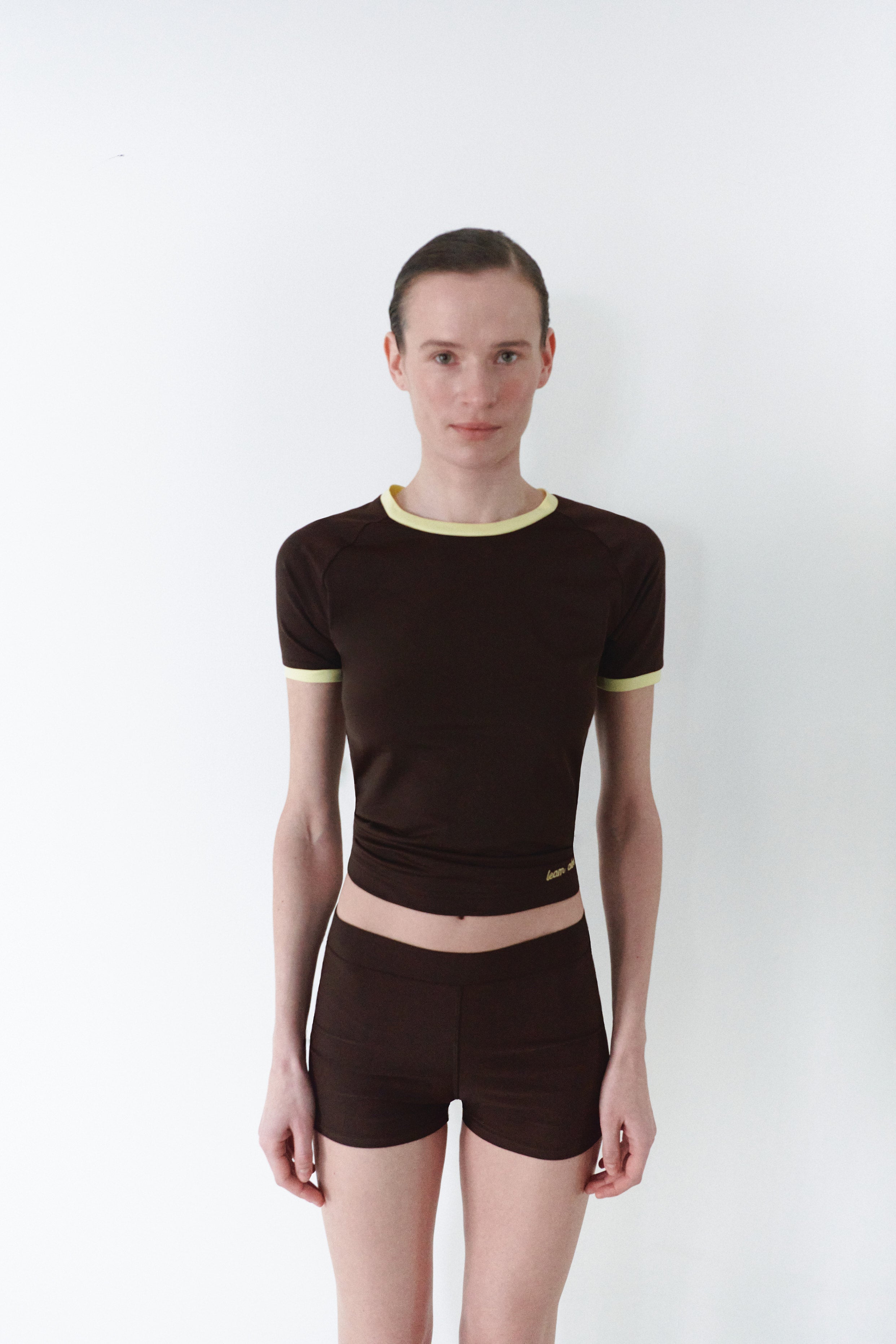 Brown Short Leggings