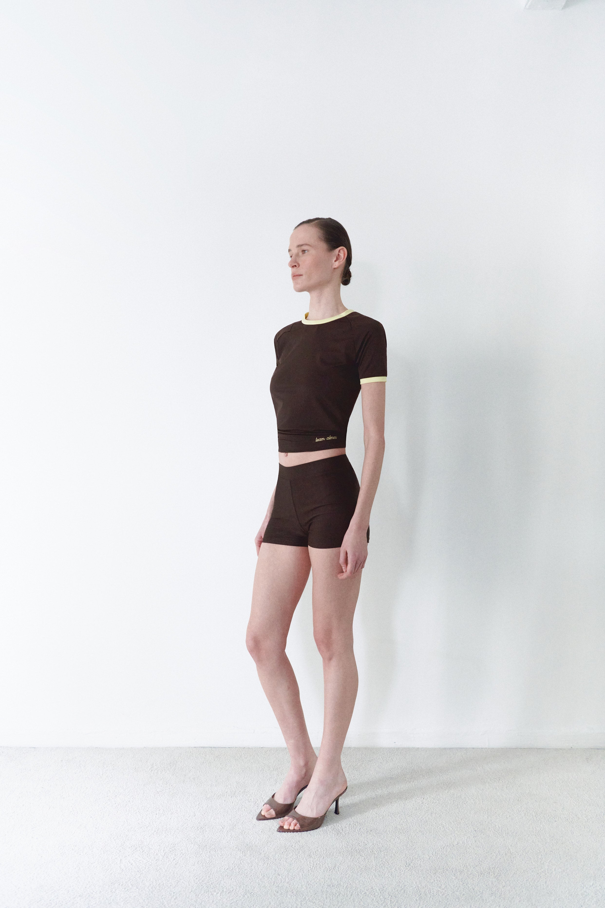 Brown Short Leggings