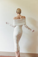 White Tulle Long Dress