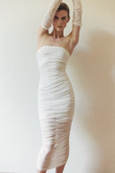 White Tulle Long Dress