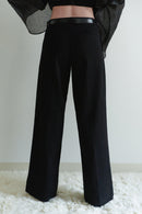 Black Unisex Gabardine Pants