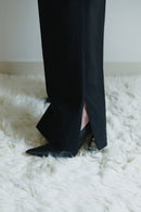 Black Unisex Gabardine Pants