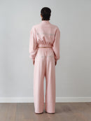 Pink Trackpants with Stone Logo Print