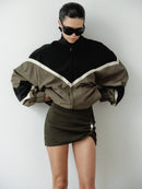 Multicolor Water Resistant Parachute Jacket