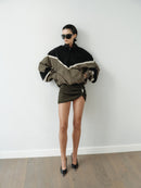 Multicolor Water Resistant Parachute Jacket