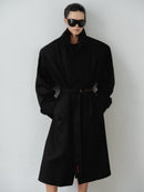 Black Water Repellant Recycled Cotton Trenchcoat