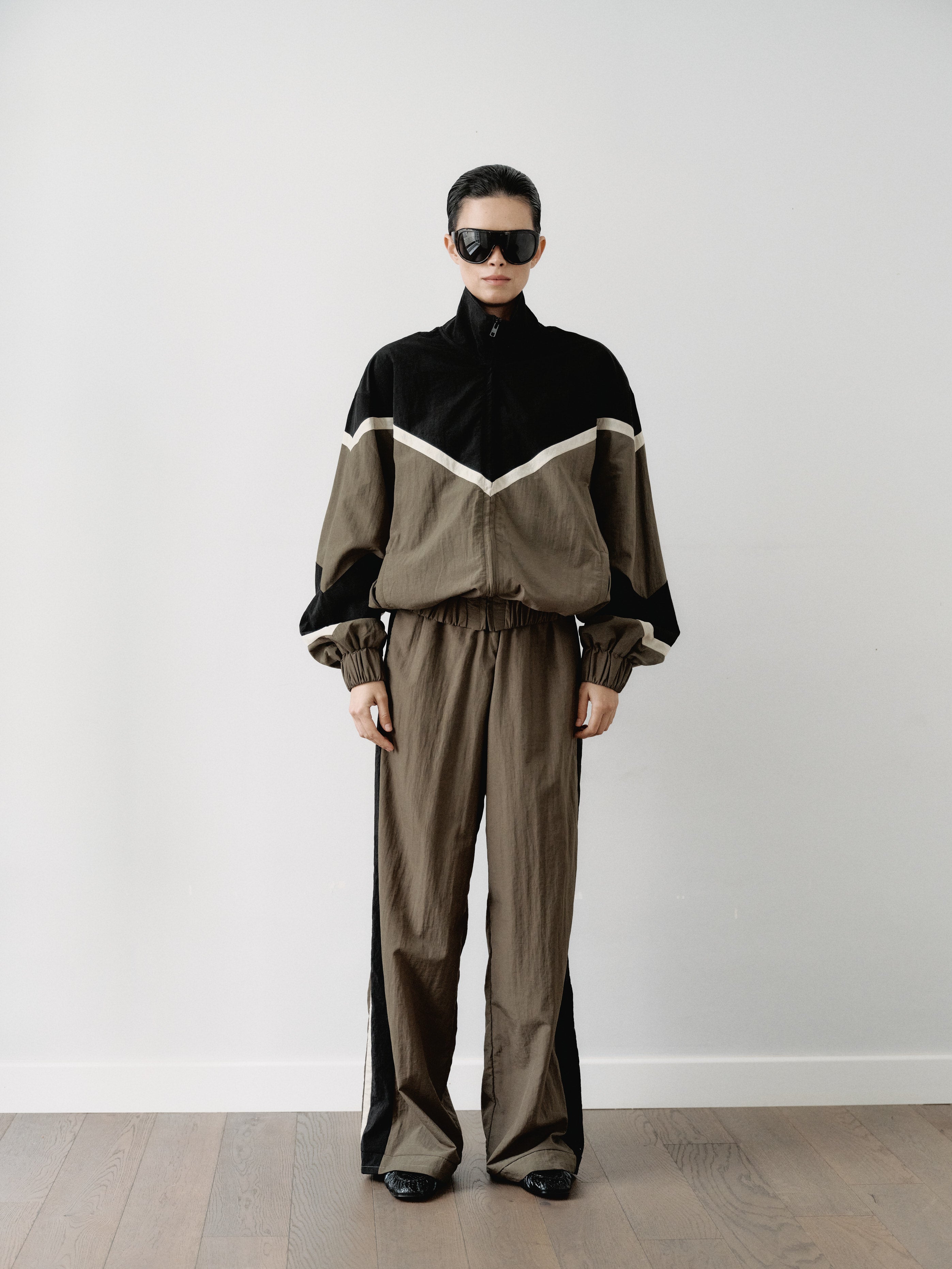 Multicolor Water Resistant Parachute Jacket