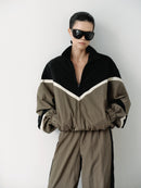 Multicolor Water Resistant Parachute Jacket