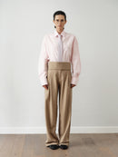 Light Pink Oversize Unisex Shirt with Tie
