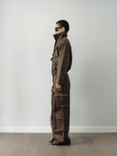 Khaki Water Repellant Cargo Jacket