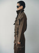 Khaki Water Repellant Cargo Jacket