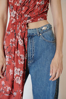 Mid Waist Wide Leg Jeans