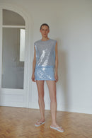 Baby Blue Sequin Tank Top