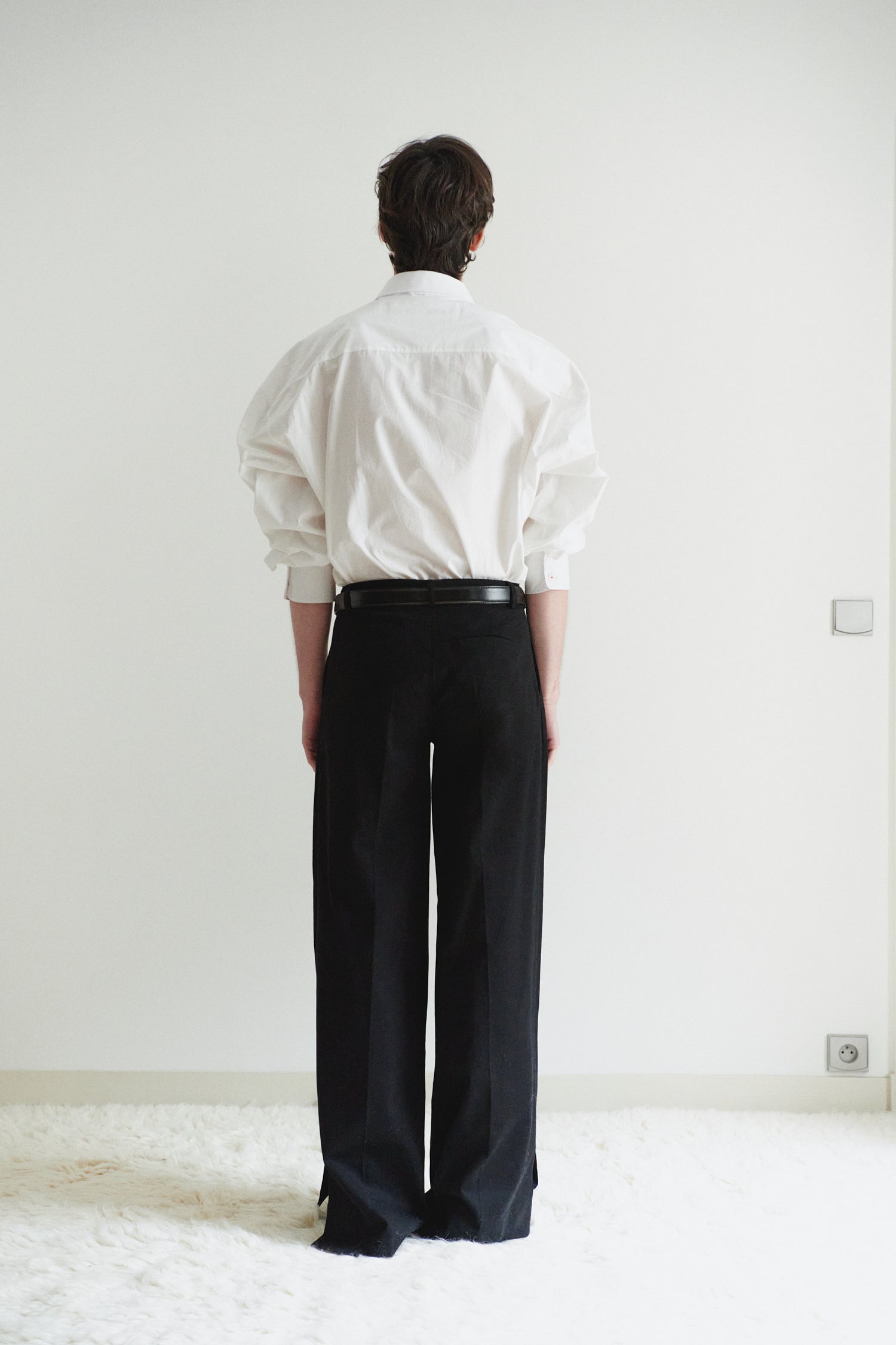 Black Unisex Gabardine Pants