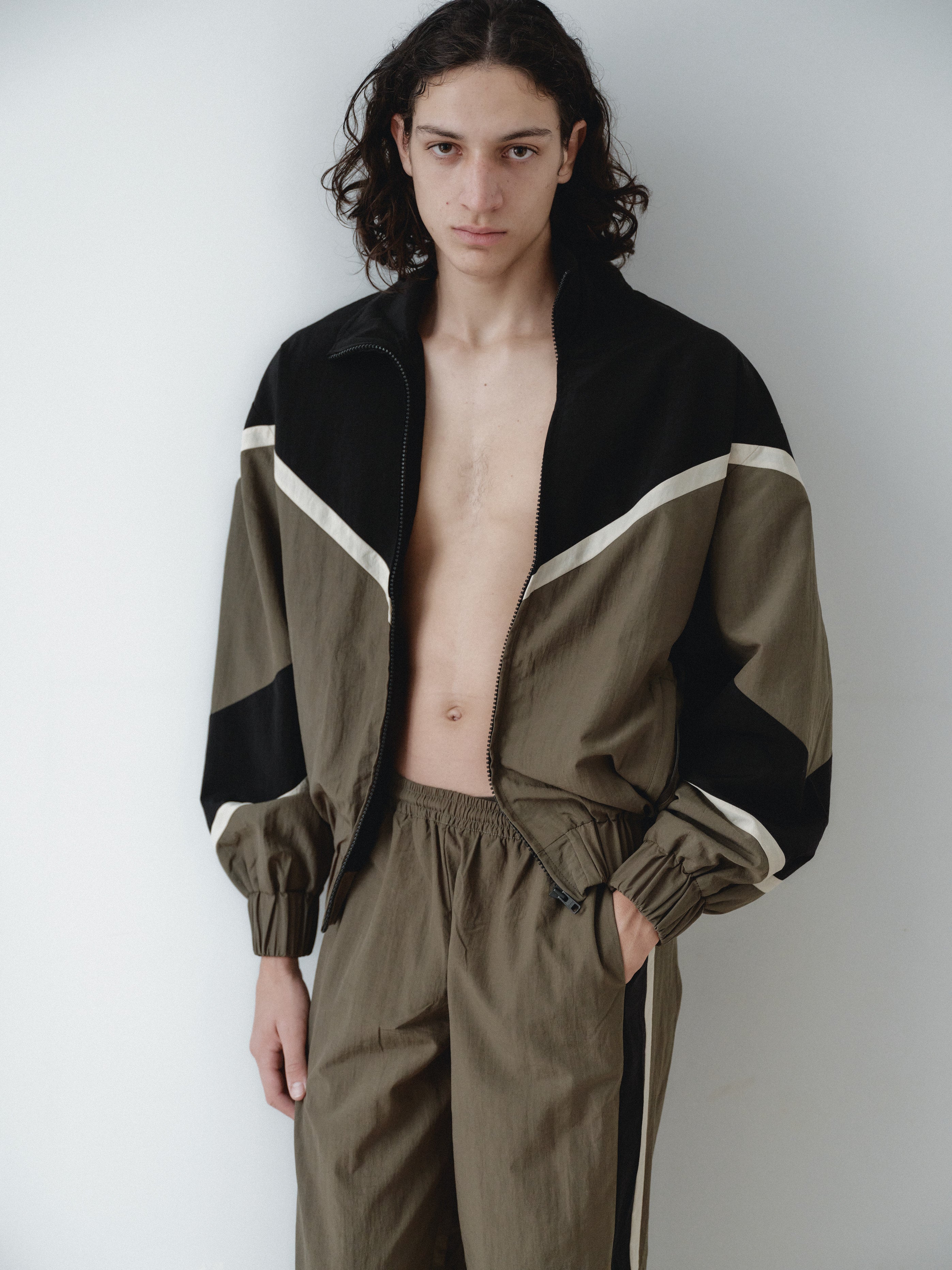 Multicolor Water Resistant Parachute Jacket