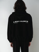 Black Cotton Hooded Sweatshirt