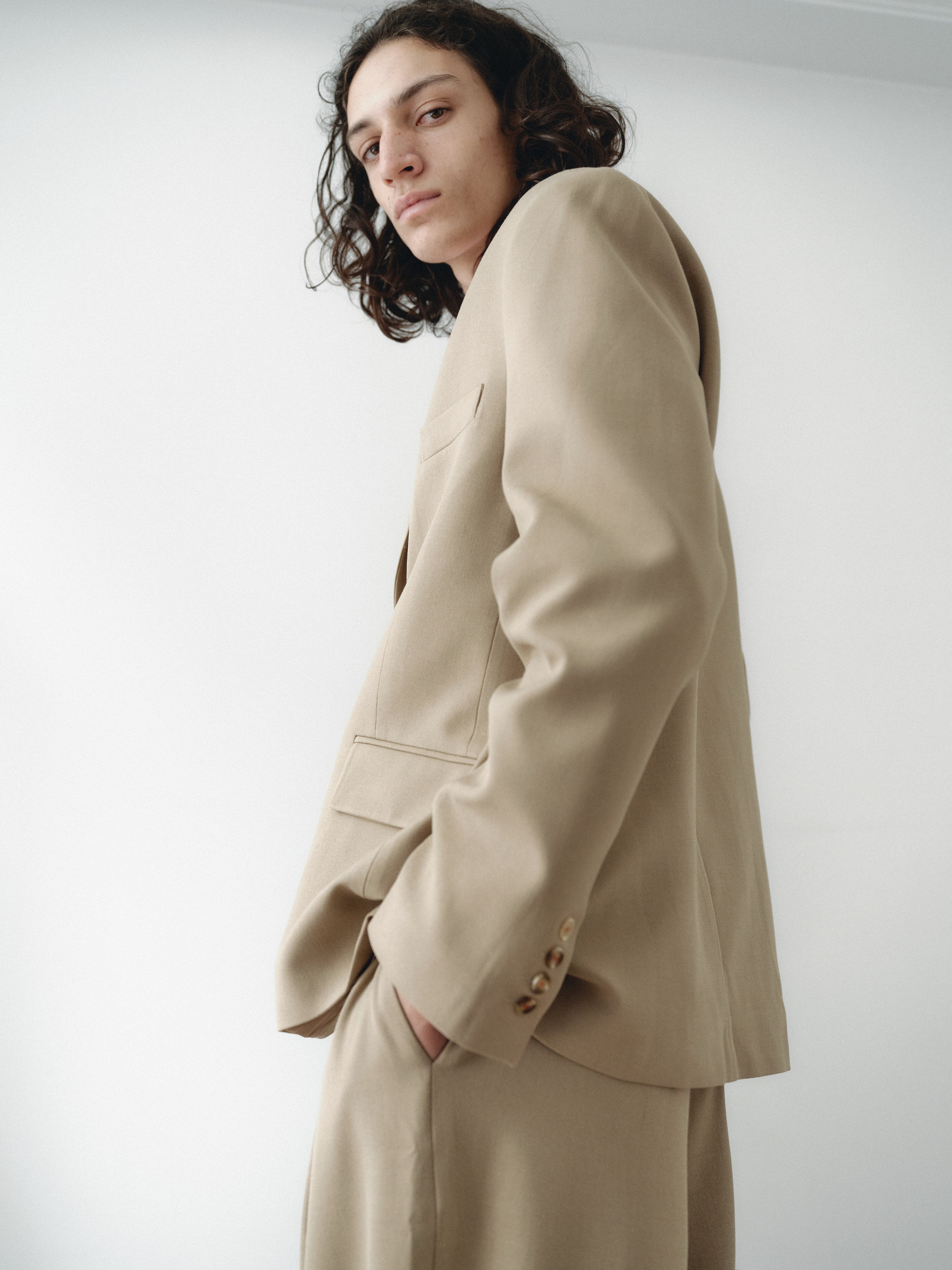 Camel Oversized Unisex Jacket