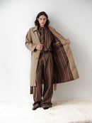 Mink Colored Water Repellant Recycled Cotton Trenchcoat