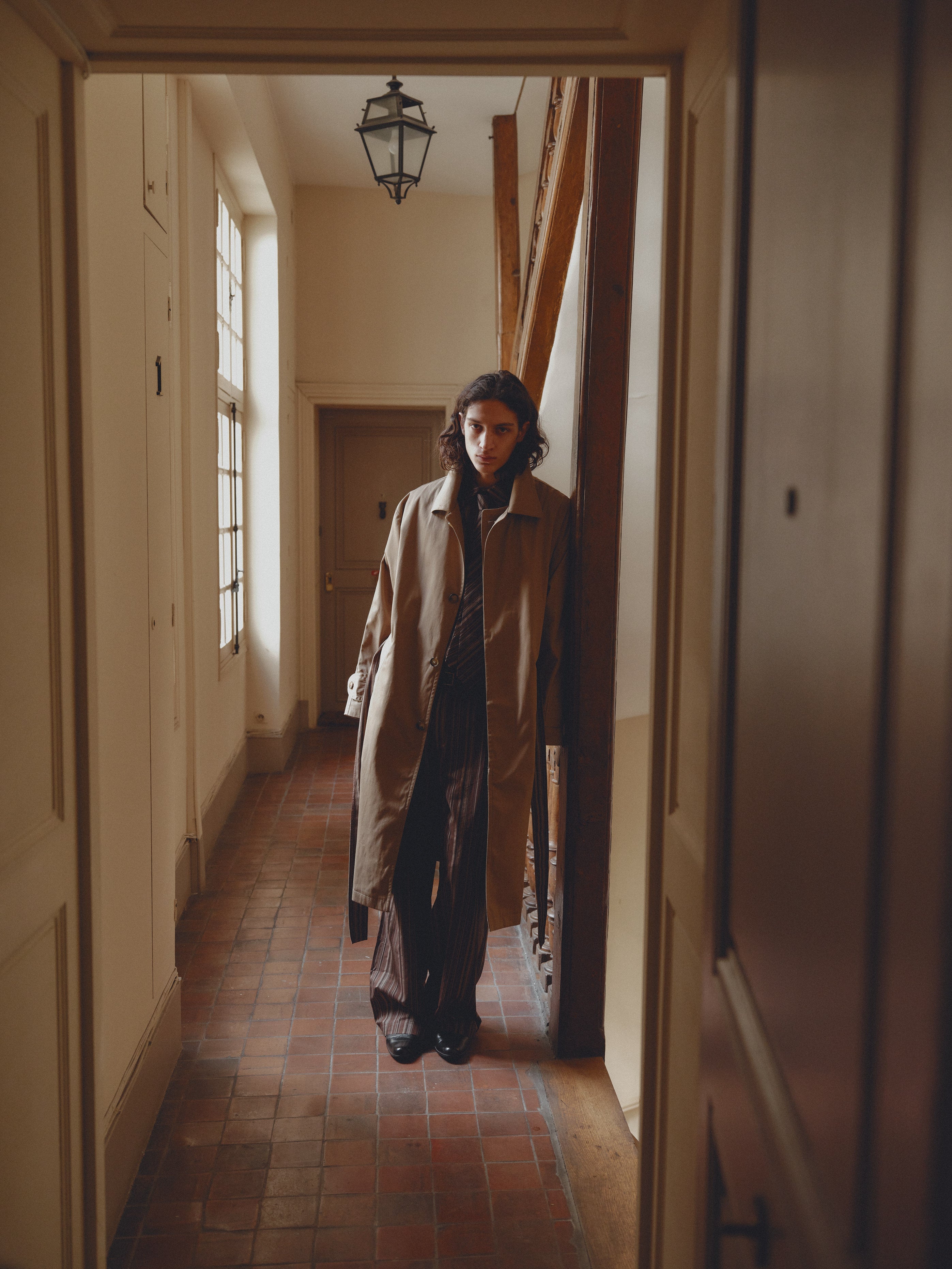 Mink Colored Water Repellant Recycled Cotton Trenchcoat