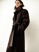 Black Water Repellant Recycled Cotton Trenchcoat