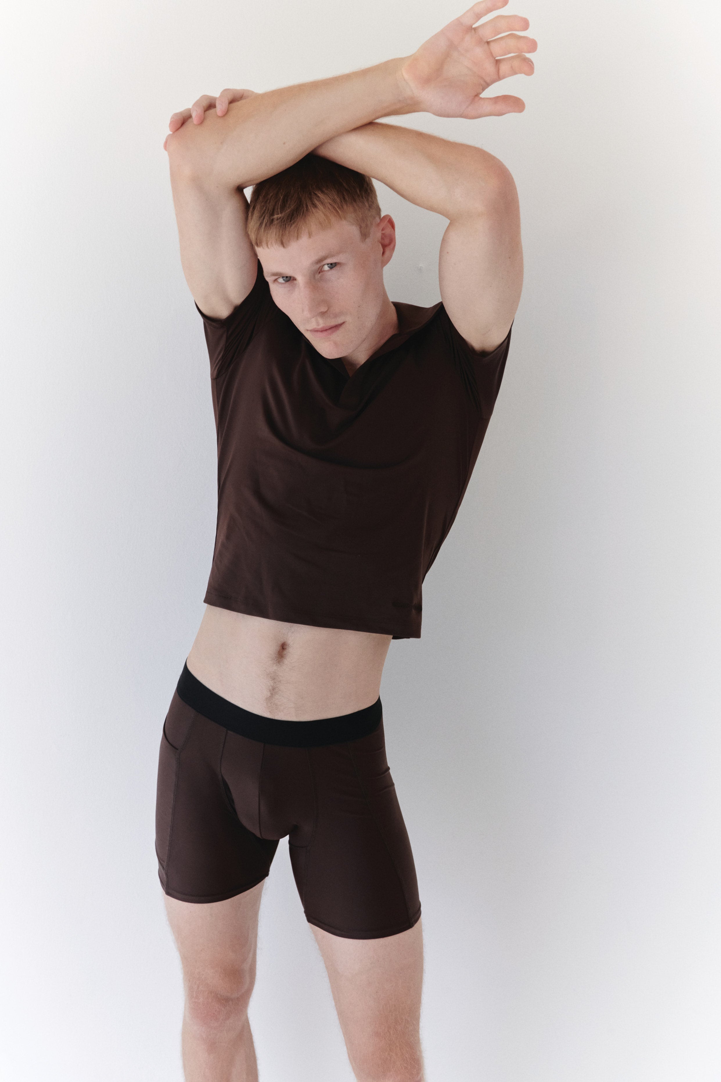 Brown T-shirt With Collars