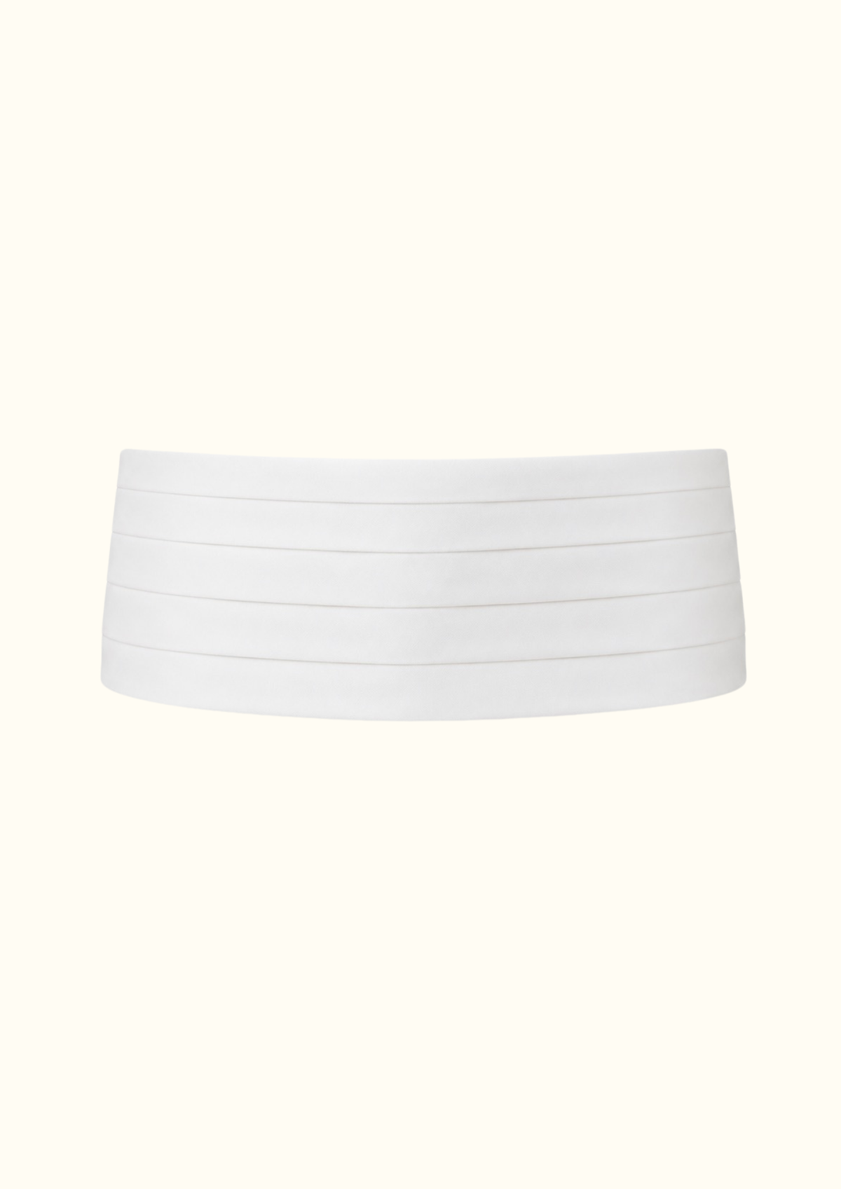 White Adjustable Cummerbund