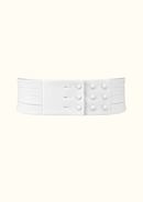 White Adjustable Cummerbund
